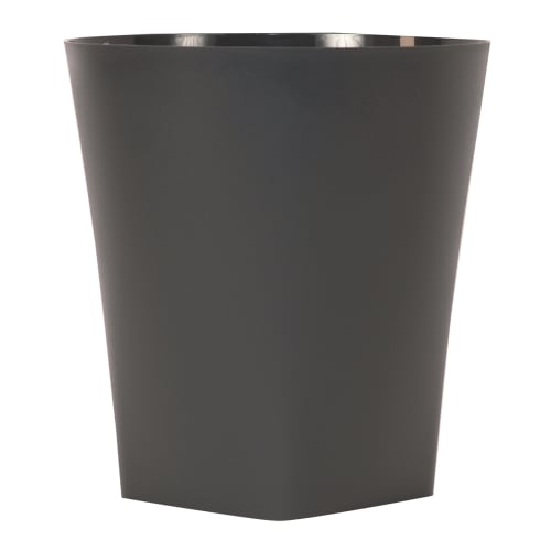 Certified Green Eco Contour Collection 14 Quart Wastebasket, Graphite